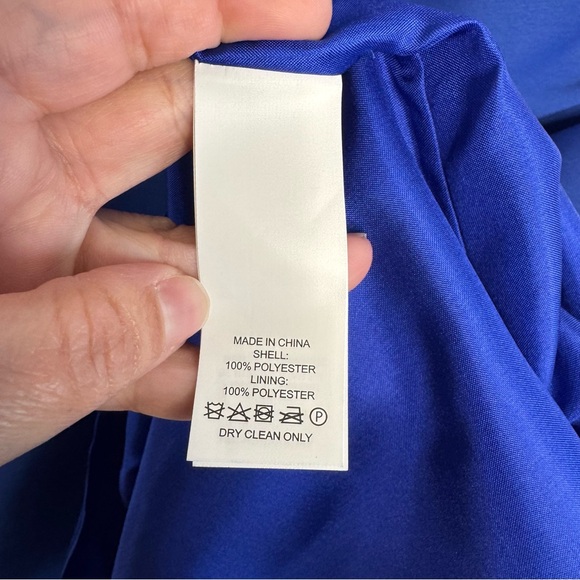 Kate Spade Double Bow Structured Cobalt Blue Dress NWOT - Picture 9 of 12